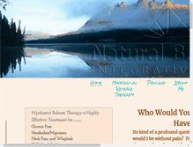 Tablet Screenshot of naturalhealingbalance.com